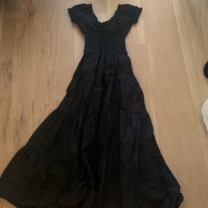 Danielle Bernstein Solid Poplin Midi Dress (Size XS).